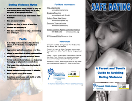 A Parent and Teen's Guide to Avoiding Dating Violence