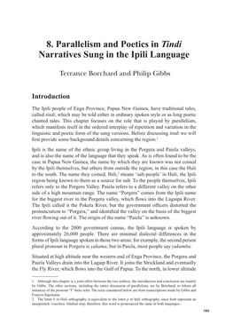 8. Parallelism and Poetics in Tindi Narratives Sung in the Ipili Language