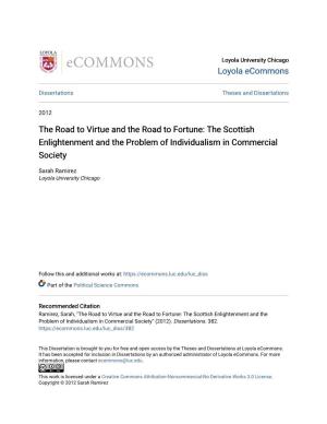 The Scottish Enlightenment and the Problem of Individualism in Commercial Society
