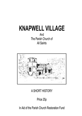KNAPWELL VILLAGE and the Parish Church of All Saints