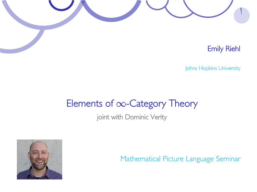 Category Theory Joint with Dominic Verity