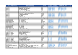DELAER's NAME ADDRESS (POS) TOWN PHONE NUMBER WEBSITE (If the Case) Diana Ltd