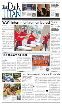 WWII Internment Remembered Parking