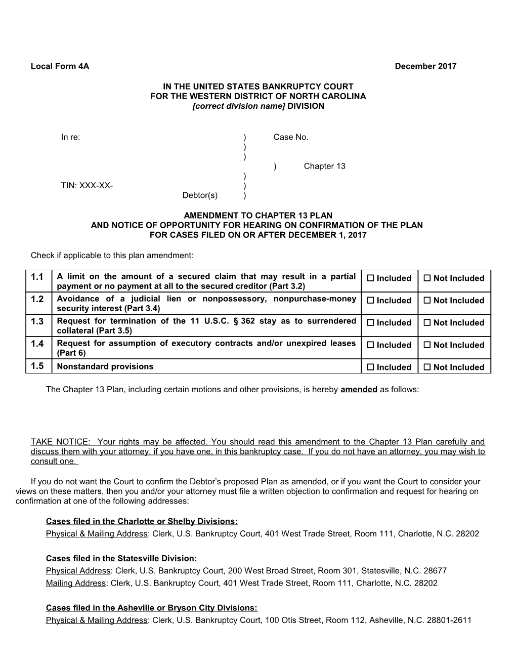 In the United States Bankruptcy Court s4