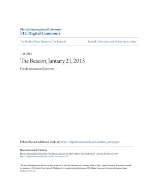 The Beacon, January 21, 2015 Florida International University