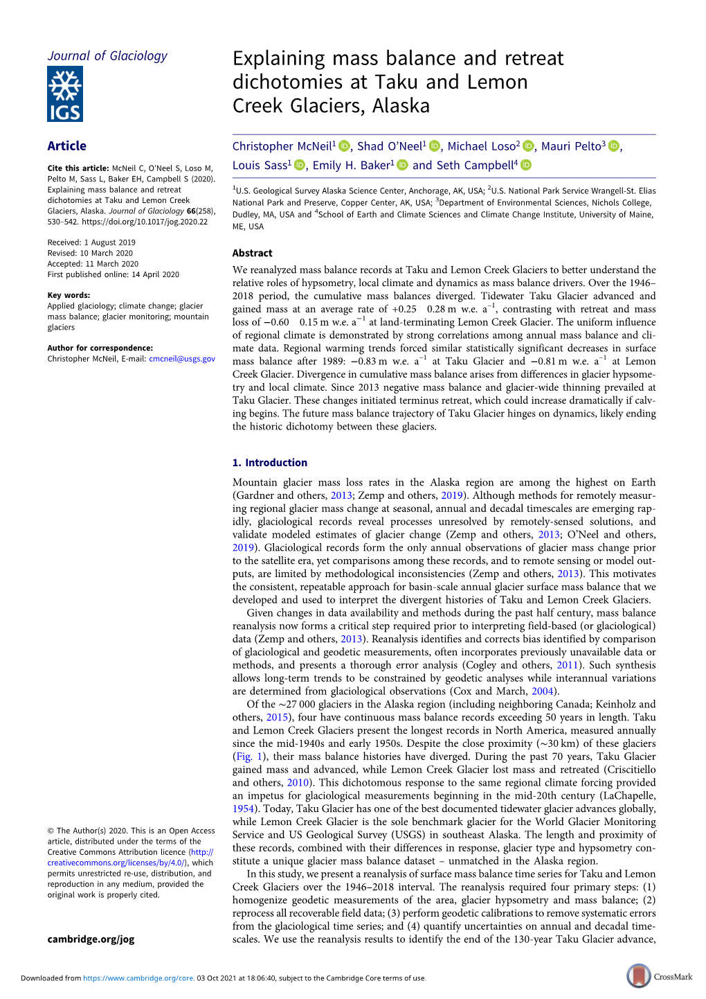 Explaining Mass Balance and Retreat Dichotomies at Taku and Lemon Creek Glaciers, Alaska