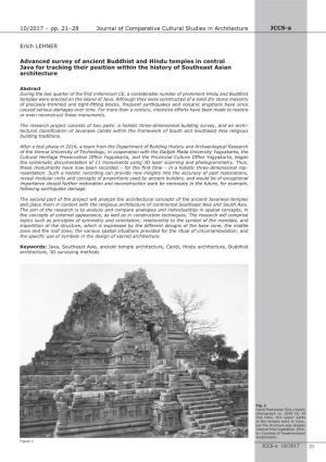 21 Erich LEHNER Advanced Survey of Ancient Buddhist and Hindu