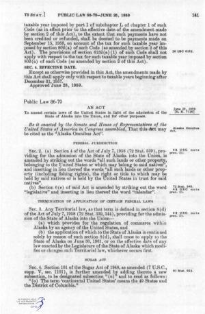 PUBLIC LAW 86-70-JUNE 26, 1969 141 Taxable Year Imposed by Part I