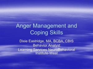 Anger Management and Coping Skills