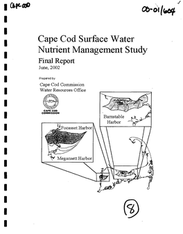 00-01 604 Cape Cod Surface Water Nutrient Mang. Study