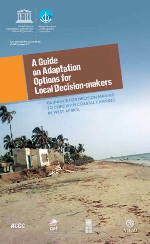Guidance for Decision Making to Cope with Coastal Changes in West Afric