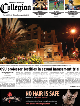 CSU Professor Testifies in Sexual Harassment Trial