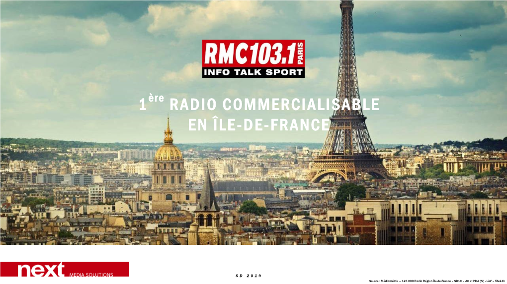 1 Radio Commercialisable En Île-De-France