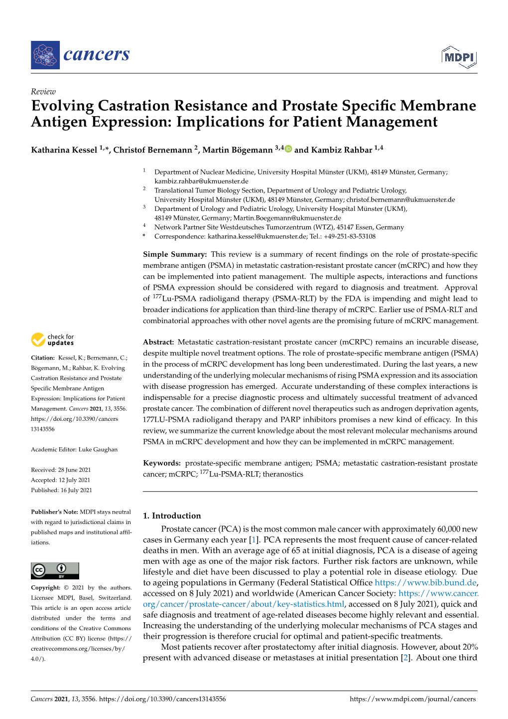 Evolving Castration Resistance And Prostate Specific Membrane - DocsLib