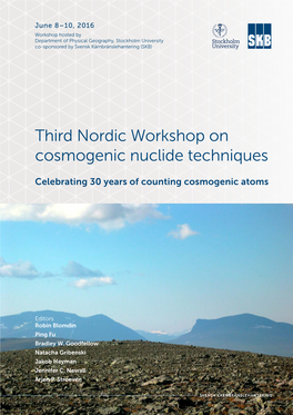 Third Nordic Workshop on Cosmogenic Nuclide Techniques
