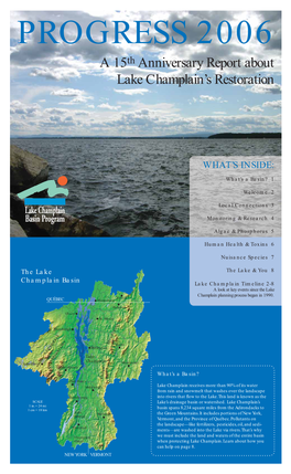 A 15Th Anniversary Report About Lake Champlain's Restoration