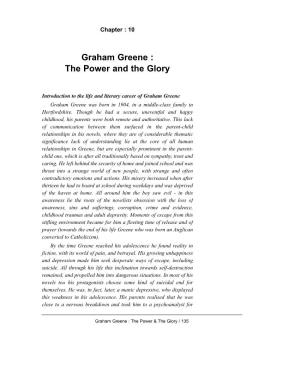 Graham Greene : the Power and the Glory