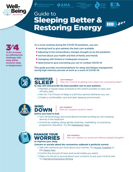 Guide to Sleeping Better & Restoring Energy