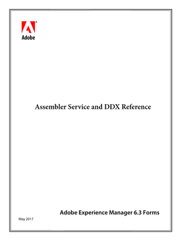 Assembler Service and DDX Reference