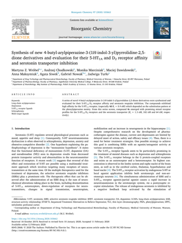 Synthesis of New 4-Butyl-Arylpiperazine-3-(1H-Indol