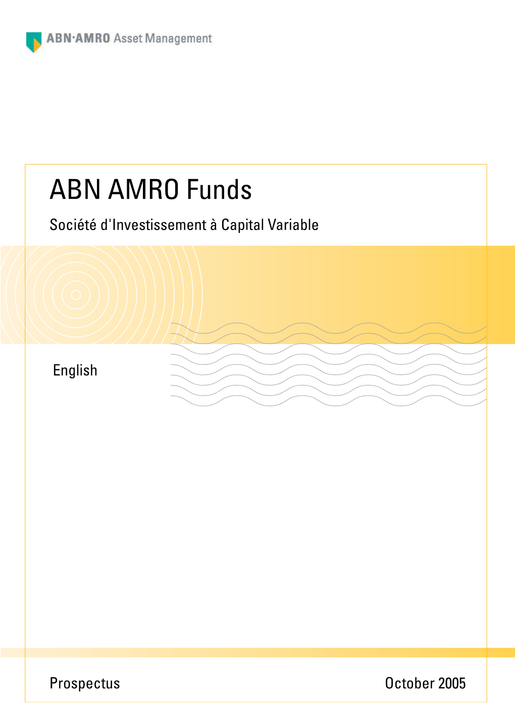 ABN AMRO Funds Société D'investissement À Capital Variable