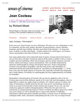 Jean Cocteau 12/28/07 9:41 PM