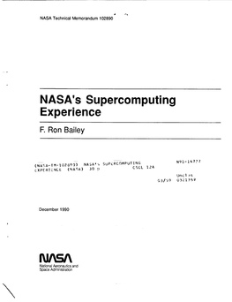 NASA's Supercomputing Experience