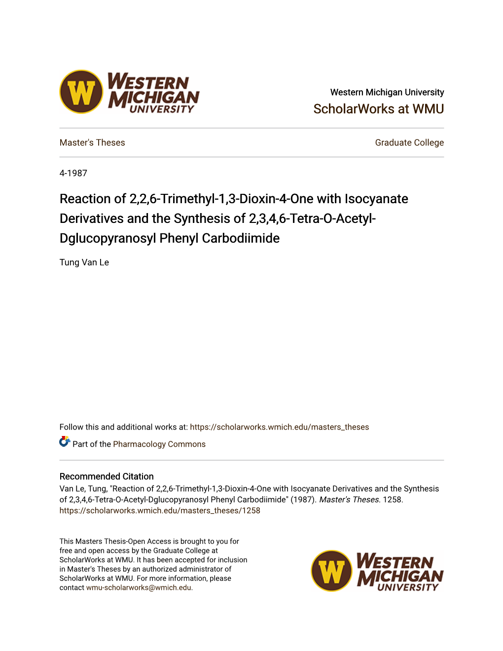 Reaction of 2,2,6-Trimethyl-1,3-Dioxin-4-One with Isocyanate Derivatives and the Synthesis of 2,3,4,6-Tetra-O-Acetyl- Dglucopyranosyl Phenyl Carbodiimide