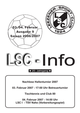 LSC-Info 2006-2007 Ausgabe9