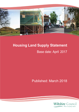 Housing Land Supply Statement Base Date: April 2017