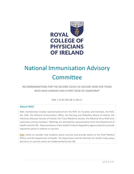 National Immunisation Advisory Committee