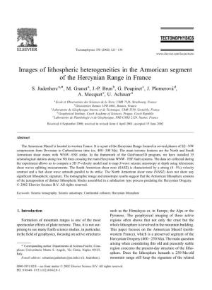 Images of Lithospheric Heterogeneities in the Armorican Segment of the Hercynian Range in France