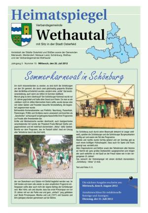 Heimatspiegel Wethautal 2 · Nr