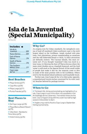 Isla De La Juventud (Special Municipality) Pop 86,420