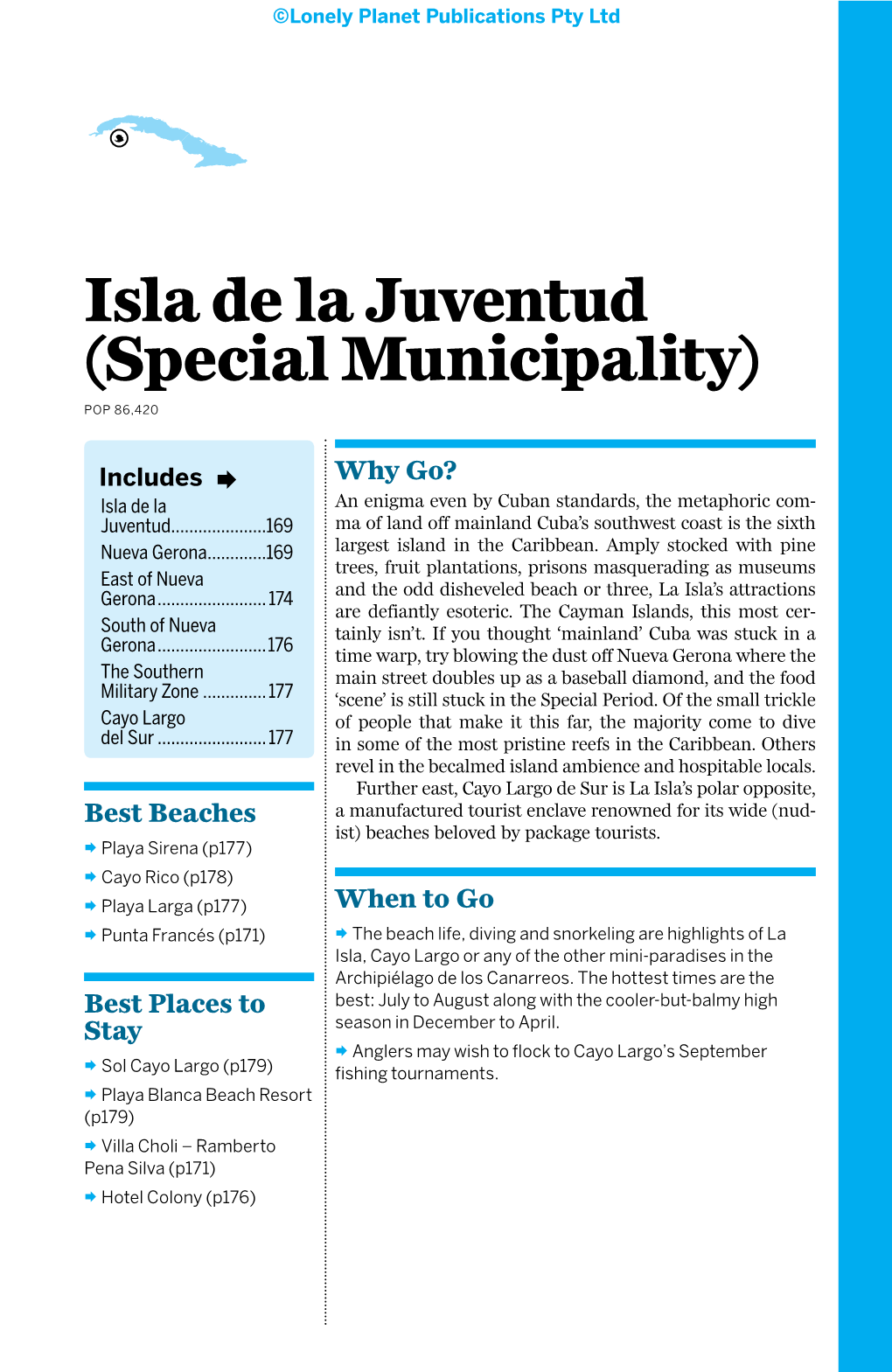 Isla De La Juventud (Special Municipality) Pop 86,420