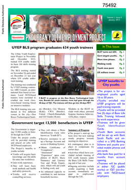 UYEP BLS Program Graduates 634 Youth Trainees in This Issue: BLST Turns out 634