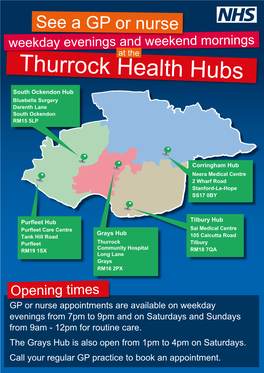 Thurrock Health Hubs