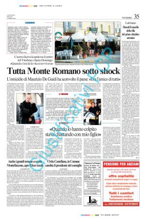 Tutta Monte Romano Sotto Shock