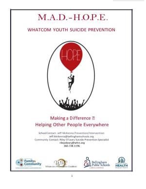 Whatcom Youth Suicide Prevention