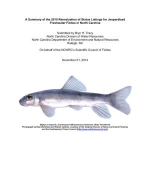 Information on the NCWRC's Scientific Council of Fishes Rare