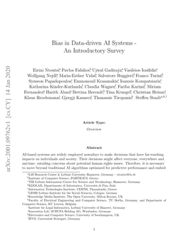 Bias in Data-Driven AI Systems - an Introductory Survey