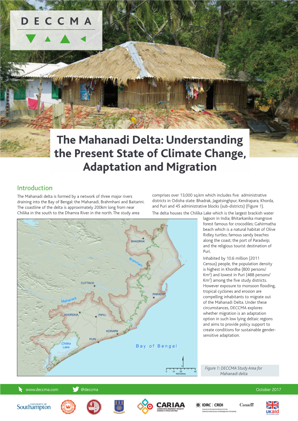 The Mahanadi Delta: Understanding the Present State of Climate Change, Adaptation and Migration