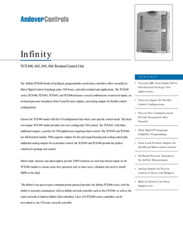 TCX 840 Series VAV Controller