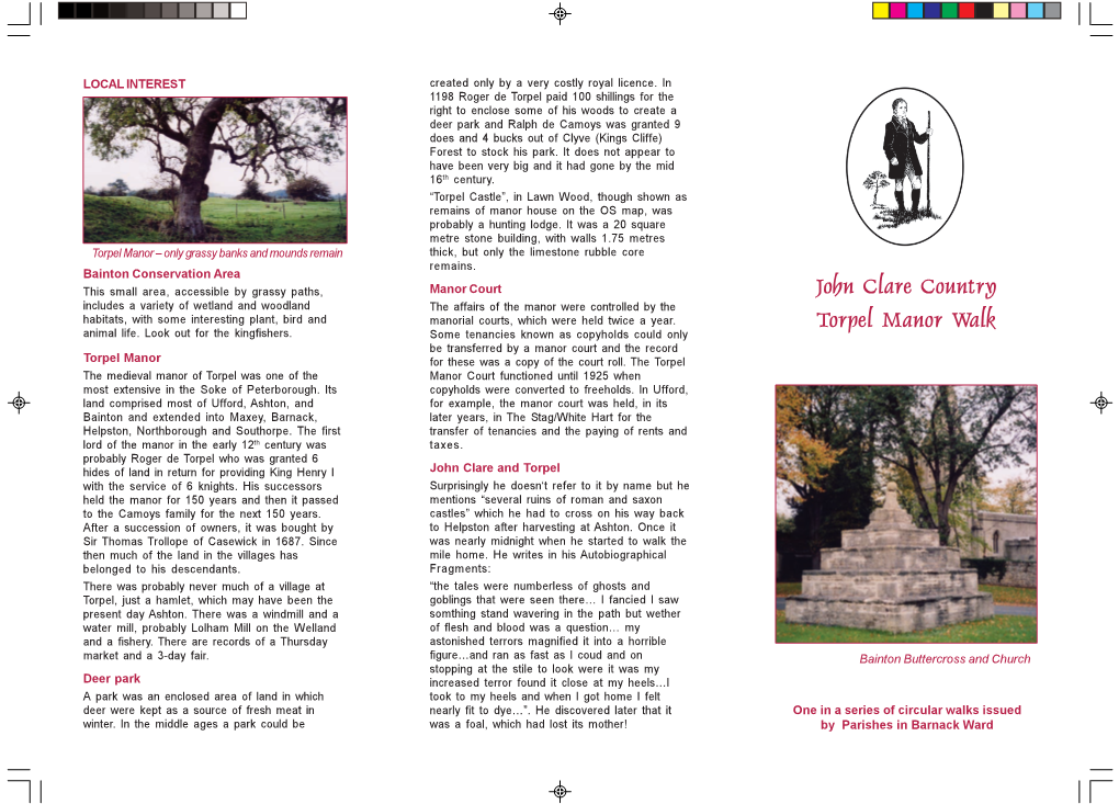 John Clare Country Torpel Manor Walk