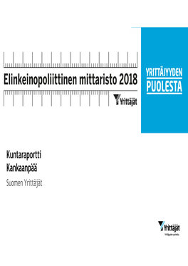 Kuntaraportti Kankaanpää Suomen Yrittäjät Tutkimuksen Taustat Ja Toteutus 1/2