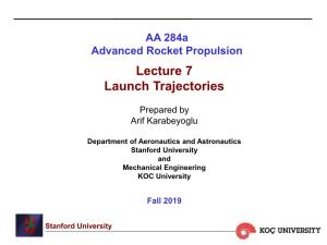 Lecture 7 Launch Trajectories