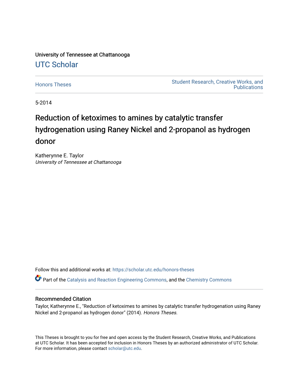 Reduction of Ketoximes to Amines by Catalytic Transfer Hydrogenation Using Raney Nickel and 2-Propanol As Hydrogen Donor