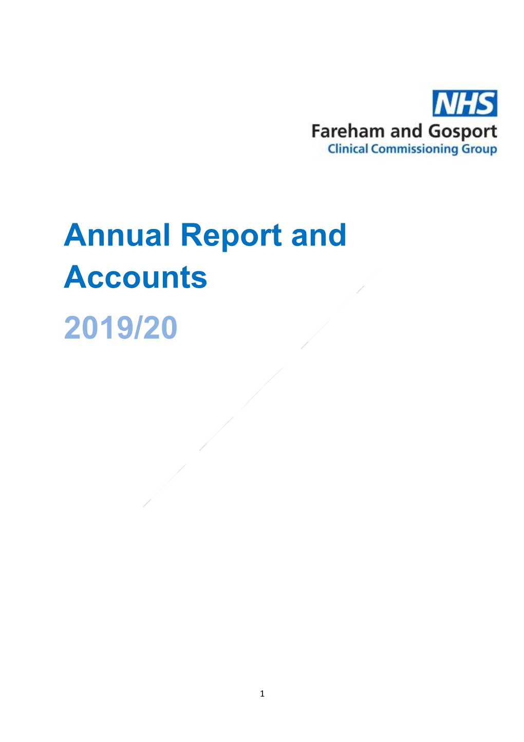 CCG Annual Reports and Accounts 2019/20