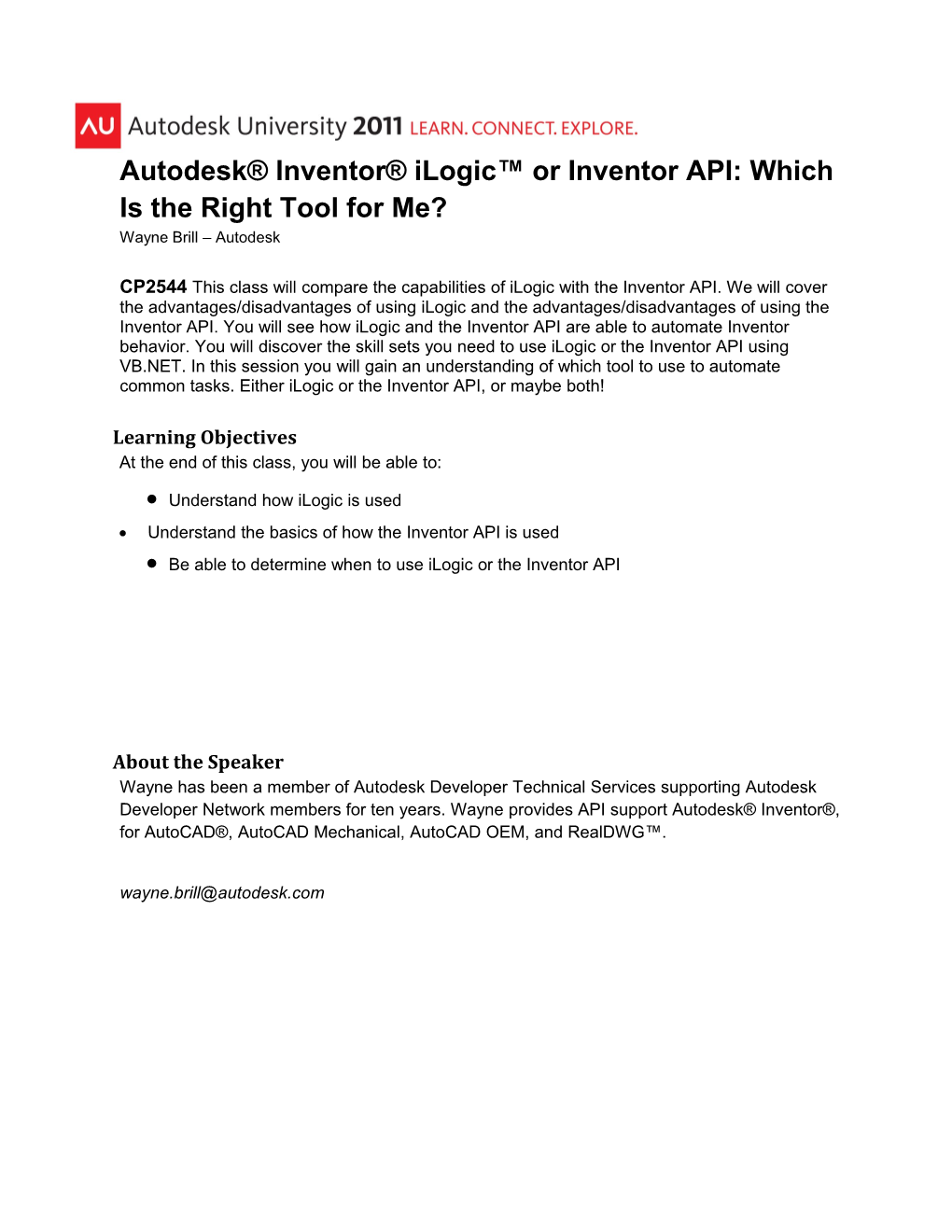 Autodesk Inventor Ilogic Or Inventor API: Which Is the Right Tool for Me?