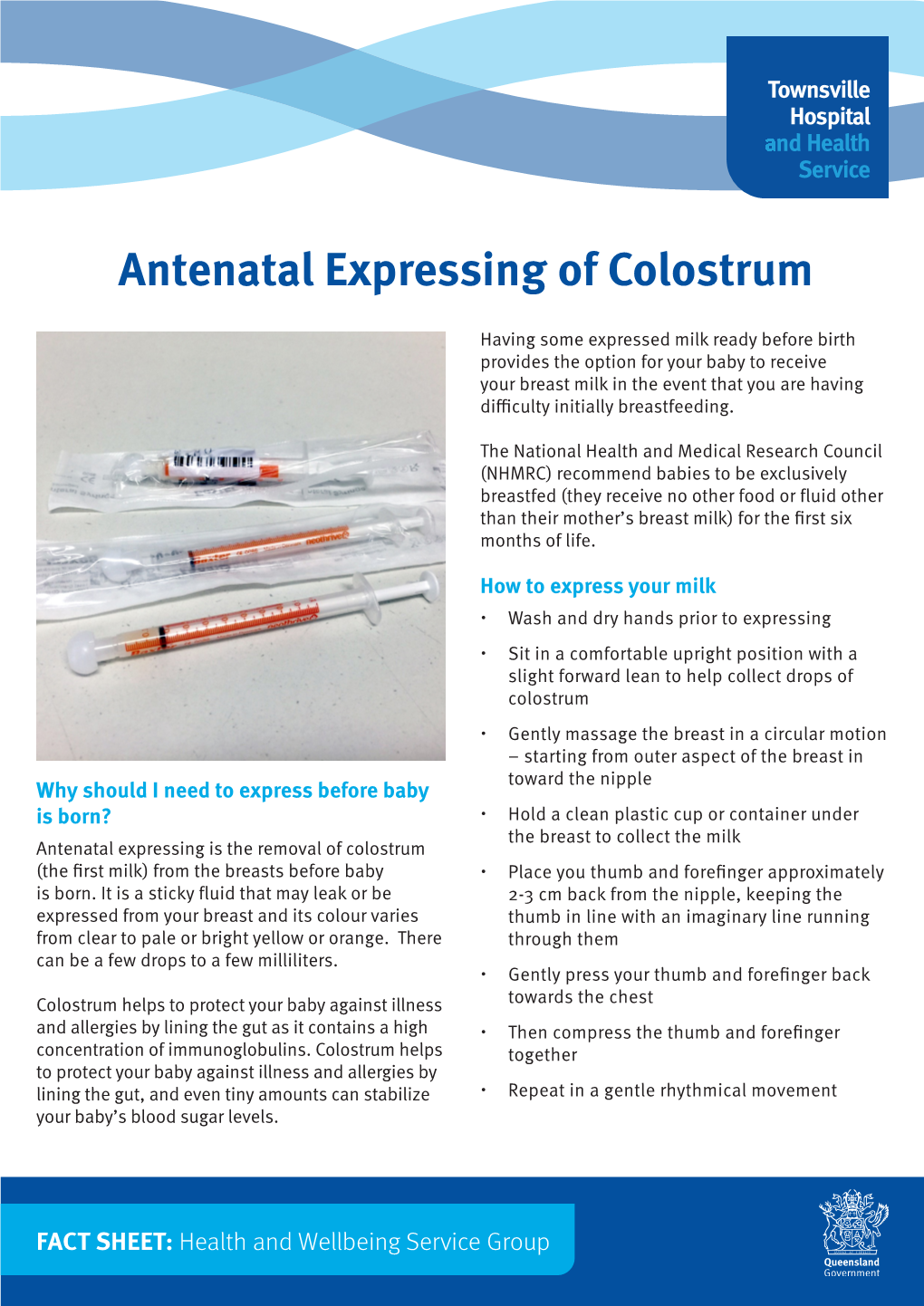 Antenatal Expressing of Colostrum